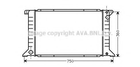 PRASCO FD2170 Radiator, engine cooling